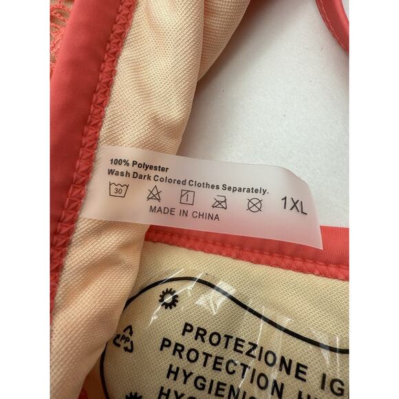 Women Plus Size, Bikini Sets String 2-Piece Halter Swimsuits w/Tie Side Size 1XL - Picture 5 of 13